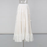 Bow Corset Waist Maxi Skirt
