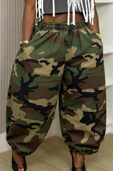 Vintage Camo Denim Balloon Pants