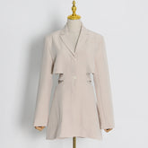 Cutout Waist Tailored Blazer-boutique