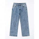 Vintage Wash Relaxed Straight Leg Jeans