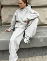 Oversized Hoodie and Wide Leg Pants Set