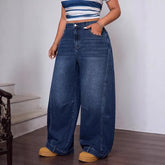 Women's Plus Size Vintage Wide Leg Jeans