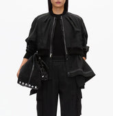 Layered Patchwork Bomber Jacket-boutique