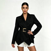 Women's V-Neck Tailored Blazer-boutique