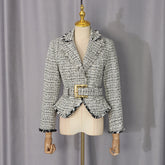 Contrast Stripe Tailored Jacket-boutique