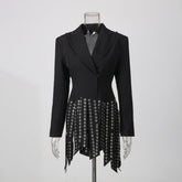 Asymmetric Hem Tailored Blazer-boutique