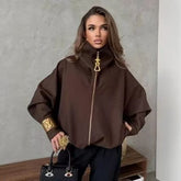 Oversized Brown Trench Jacket