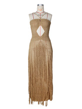 Sexy Hollow Out Crochet Fringe Dress