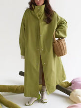 Casual Bandage Cinched Waist Trench