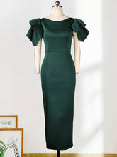 Fashion Sleeveless Ruffles Slit Dress