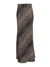 High Waist Leopard Print Maxi Skirt