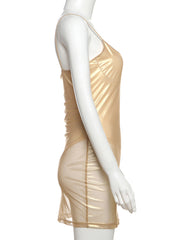 Chic Shiny Sexy Club Party Bodycon Mini Dress