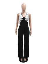 Folded Shell Sway V-Neck Wide Leg Jumpsuit