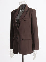 Fashion Single-breasted Loose Slim Blazer