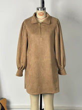 Fashion Loose Zipper Turtleneck Mini Dress