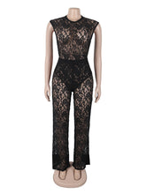 Sexy Lace See Through Bodysuit Fitted Pant Sets