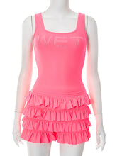 Rhinestone Print Vest And Shorts Casual Set