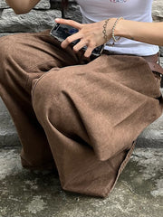 Fashion Wash Patchwork Wide Leg Jeans