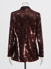 Luxury Sequin Slim Blazer