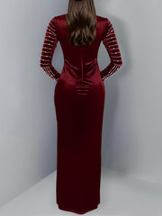 Elegant Rhinestones Party Evening Gown Dress
