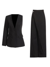 Fashion Single Sleeve Irregular Blazer Pants Suit