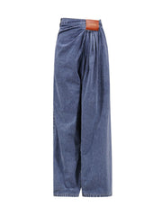 Casual Oversized Draped Jeans