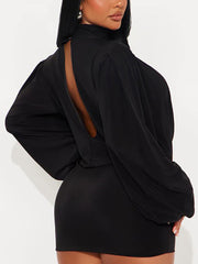 Sexy Hollow Out Tops Package Hip Skirt Sets