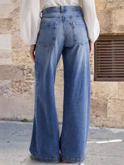 Retro Loose Wide-Leg Denim Jeans