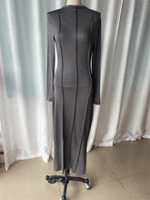 Fashion Long Sleeve Knit Hip Wrap Dress