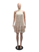 Fashion Loose Sleeveless Sequin Mini Dress