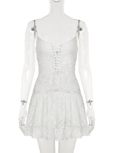 Sexy Lace Patchwork See Through Strap Dress