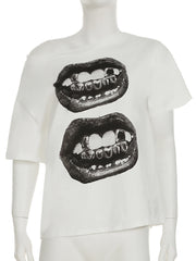 Casual Short Sleeve Print T-shirt