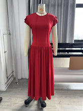 Casual Daily Elegant Cinched Waist O Neck A Line Dress