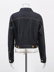 Fashion Casual Single-breasted Denim Jacket