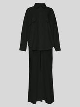 Loose Pocket Shirt Pants Casual Set