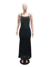 Sexy Lace-Up Rhinestone Corset Mermaid Dress