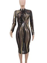 Elegant Sparkly Sequin Party Club Night Dress