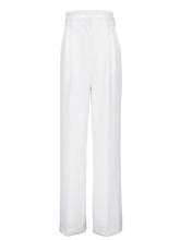 Casual High-Waist Pleated Wide-Leg Pants