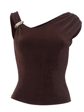 Sexy Slim Sloping Shoulder Crop Top