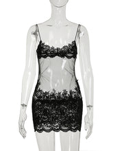 Sexy Mesh Lace Transparent Tassels Vacation Dress