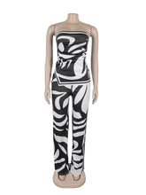 Casual Elastic Tube Top And Long Pants Sets