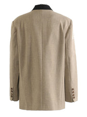 Vintage Single-breasted Long Sleeve Slim Coat