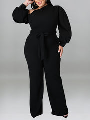 Plus Size Off Shoulder Elegant Jumpsuits