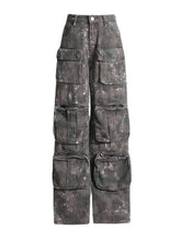 Retro Camouflage Cargo Jeans