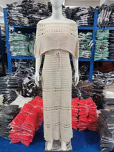 Elegant Crochet Off Shoulder Hollow Out Dress