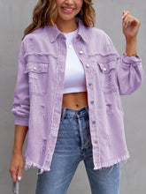 Casual Ripped Distressed Denim Jacket