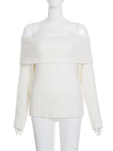 Sexy Off The Shoulder Long Sleeve Sweater