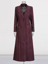 Boutique Fashion Pocket Stitched Slim Jacket Coat