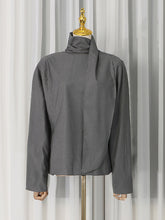 Fashion Shawl Long Sleeve Blouse