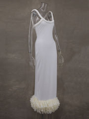 Sexy Twists Braided Strap Tassel Bodycon Dress